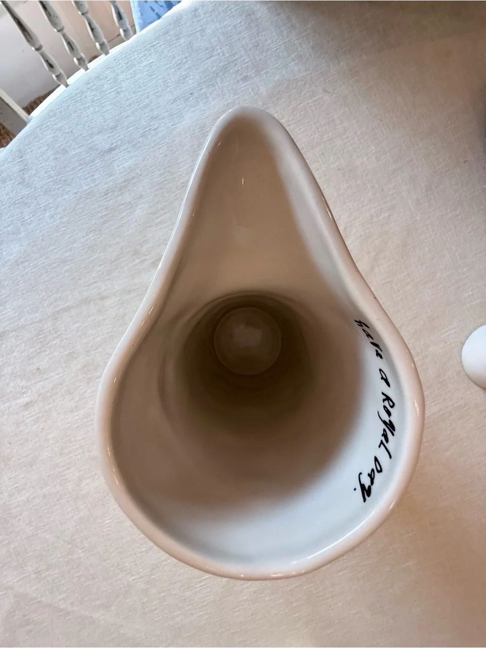 RARE Rae Dunn By Magenta Pitcher with 2 Tumblers; Have a Royal Day